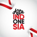 Kita Indonesia Vector Template Design Illustration