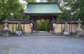 Kita-mon Gate of Kitano Tenmangu shrine. Kyoto. Japan Royalty Free Stock Photo