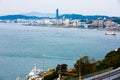 Kitakyushu, Japan - November 20, 2016 :Views of the island of Honshu, Osaka, Japan, a large port city and a commercial center, Royalty Free Stock Photo