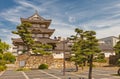 Kitanomaru Tsukimi Turret (1676) of Takamatsu castle, Japan Royalty Free Stock Photo
