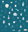 Kitchen accesories pattern