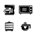 Kitchen accessories. Simple Related Vector Icons