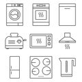 Kitchen appliance icons