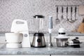 Kitchen Appliance On Worktop Royalty Free Stock Photo