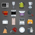 Kitchen appliances icons