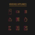 Kitchen Appliances icons set