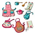 Kitchen aprons Royalty Free Stock Photo