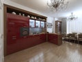 Kitchen in the Art Deco style