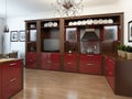 Kitchen in the Art Deco style