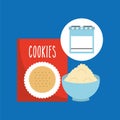 Kitchen bakery concept box mix cookie