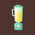 Kitchen blender flat vector. Royalty Free Stock Photo