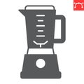 Kitchen blender glyph icon Royalty Free Stock Photo
