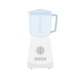 Kitchen blender for grinding food with glass bowl. Blender or mixer kitchen tool for cooking. Equipment for smoothie making.