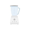 Kitchen blender for grinding food with glass bowl. Blender or mixer kitchen tool for cooking. Equipment for smoothie making.