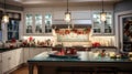 kitchen blurred holiday interior design Royalty Free Stock Photo