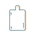 Kitchen board flat style icon vector design Royalty Free Stock Photo