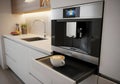Kitchen With Built-in Espresso Machine Royalty Free Stock Photo