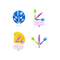 Kitchen business icon menu web logo
