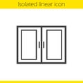 Kitchen cabinet linear icon