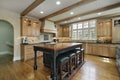 Kitchen with center island Royalty Free Stock Photo