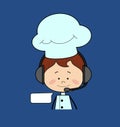 Kitchen Character Chef - Providing a Customer Service