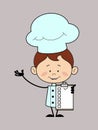 Kitchen Character Chef - Showing a Checklist