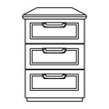 Kitchen chest of drawers