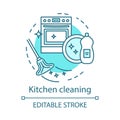 Kitchen cleaning concept icon Royalty Free Stock Photo