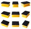 Kitchen cleaning sponge isolated set Royalty Free Stock Photo