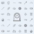 kitchen clock icon. Bakery shop icons universal set for web and mobile