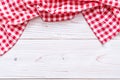 kitchen cloth (napkin) on wood background Royalty Free Stock Photo