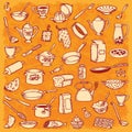 Kitchen And Cooking Doodle Set