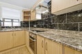 Kitchen counter with granite worktop