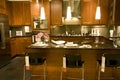 Kitchen counter setting home interiors Royalty Free Stock Photo