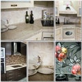 Kitchen decor collage Royalty Free Stock Photo