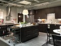 Kitchen design in furniture store IKEA Royalty Free Stock Photo