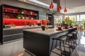 kitchen designs for a modern home, modular kitchen design, Kitchen island designs Royalty Free Stock Photo