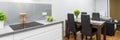 Kitchen with dining area Royalty Free Stock Photo