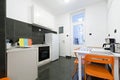 Kitchen and dining room in small apartment