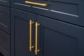 kitchen door handles cabinet furniture interior style steel Royalty Free Stock Photo