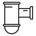 Kitchen drain pipe icon outline vector. Service sewer