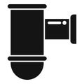 Kitchen drain pipe icon simple vector. Service sewer