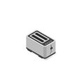 Kitchen electric toaster. Vector isometric illustration