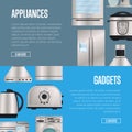 Kitchen electronic appliances and gadgets posters