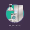 Kitchen electronic houseware equipment poster