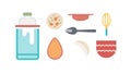 Kitchen Essentials Icons for Cooking & Baking, vector design Generative AI Royalty Free Stock Photo