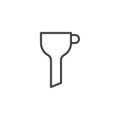 Kitchen funnel outline icon