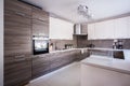 Kitchen furnished in modern design