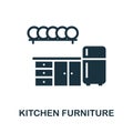 Kitchen Furniture icon. Monochrome simple element from housekeeping collection. Creative Kitchen Furniture icon for web