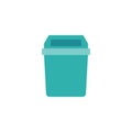 Kitchen garbage basket flat icon